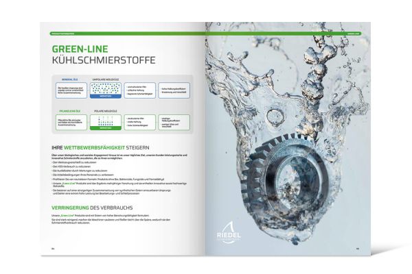Riedel Schmierstoffe GmbH | Prospekt „Green-Line“, Doppelseite