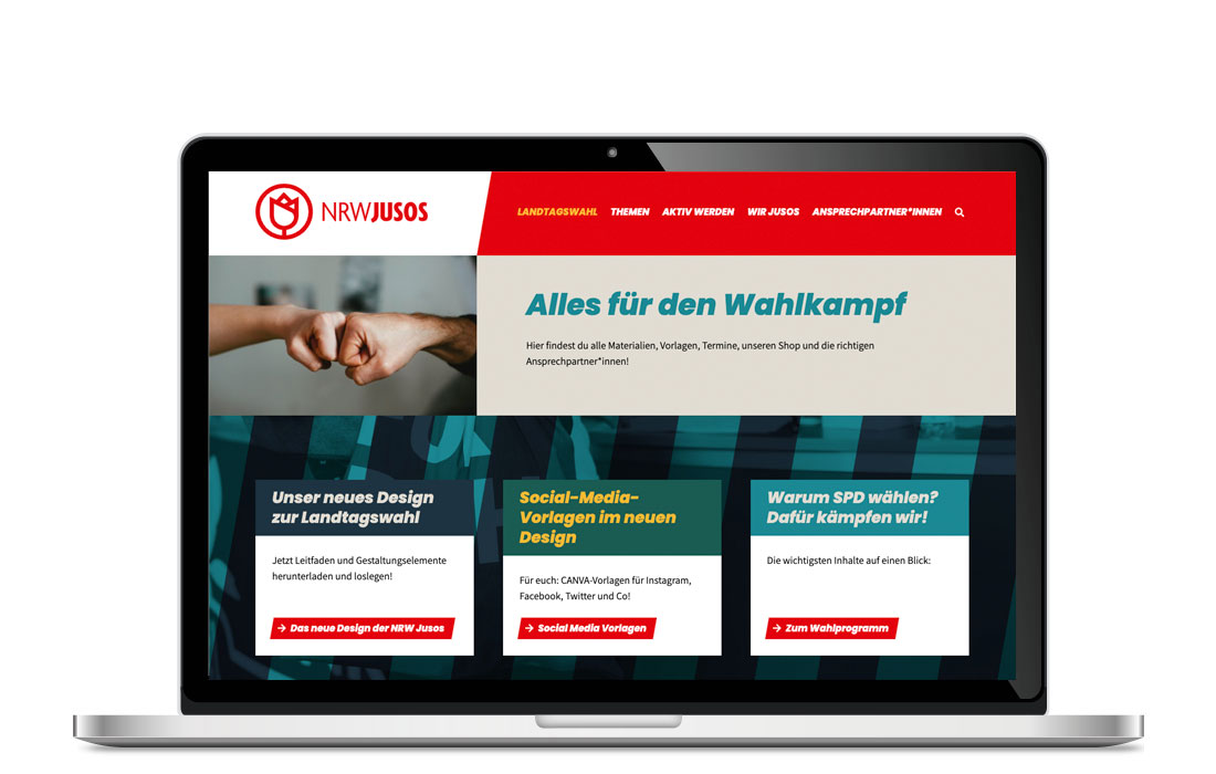 Webseite NRW Jusos | Unterseite