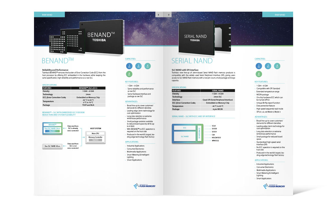 TME Katalog Embedded Flash Memory | Doppelseite