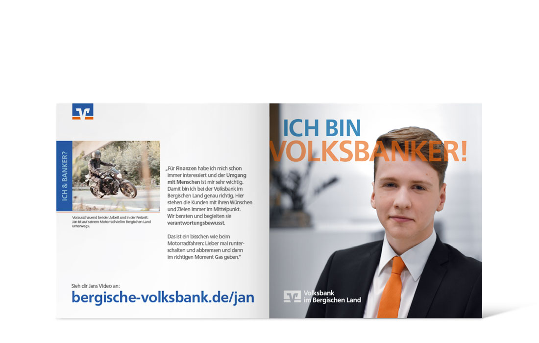 Volksbank Azubi-Kampage | Flyer Innenseite